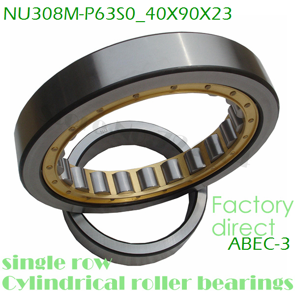 40mm     ѷ  NU308M / P63S0 40mmX90mmX23mm  µ (C3) Ȳ  ABEC-3 /40mm diameter single row cylindrical roller bearings NU308M/P63S